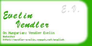 evelin vendler business card